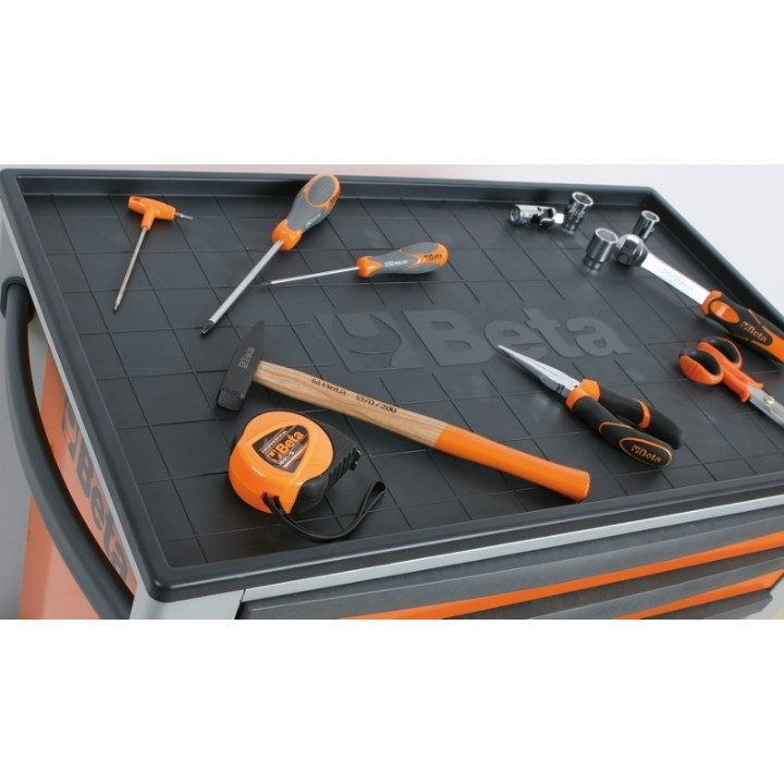 Servante mobile d'atelier à cinq modules Beta - orange