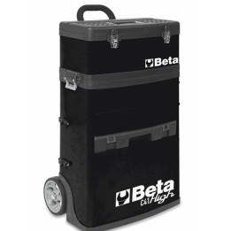 Chariot porte-outils à deux modules superposables Beta RAL9005 noir