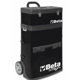 Chariot porte-outils à deux modules superposables Beta RAL9005 noir