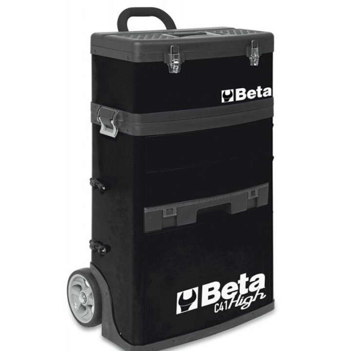 Chariot porte-outils à deux modules superposables Beta RAL9005 noir