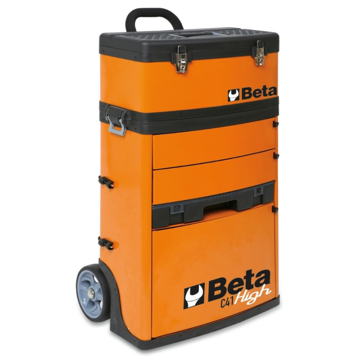 Chariot porte-outils à deux modules superposables Beta RAL2011 orange