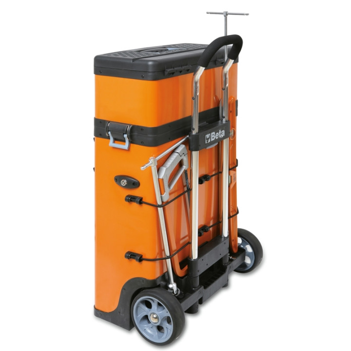 Chariot porte-outils à deux modules superposables Beta RAL2011 orange