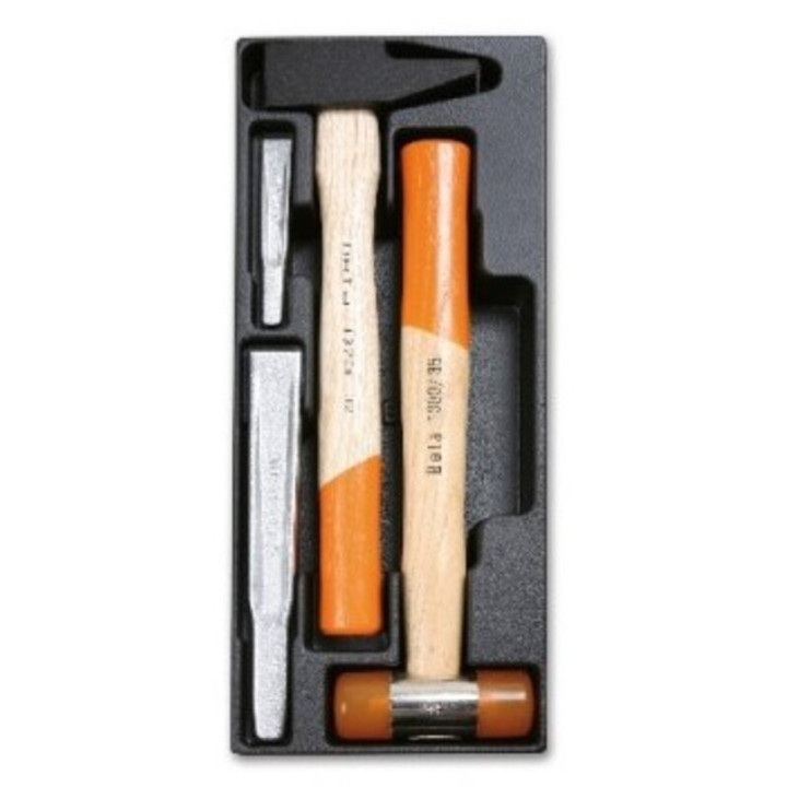 Plateau thermoformé rigide Beta avec composition d'outils - T233