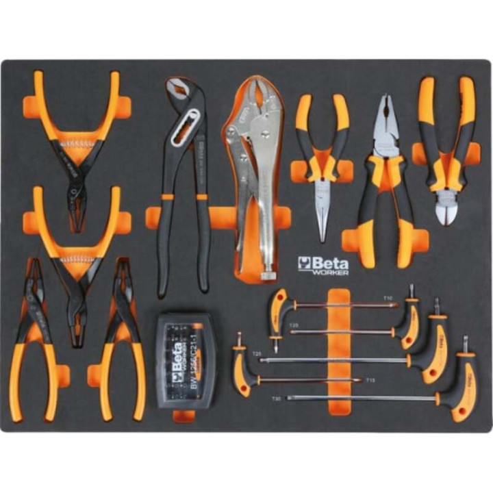 Combinaison d'ameublement d'atelier Beta TOOLS C45PRO 2.0 X comprenant 268 outils Beta Worker