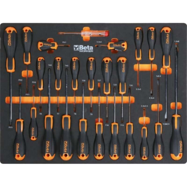 Combinaison d'ameublement d'atelier Beta TOOLS C45PRO 2.0 X comprenant 268 outils Beta Worker