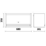 Armoire murale Beta pour combinaison d'équipements d'atelier C45PRO