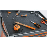 Servante mobile d'atelier à six tiroirs Beta orange | Oxmoto