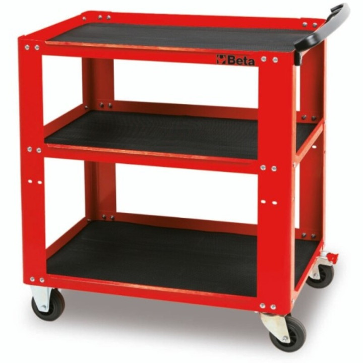 Chariot d’atelier métallique Beta C51 - rouge | Oxmoto