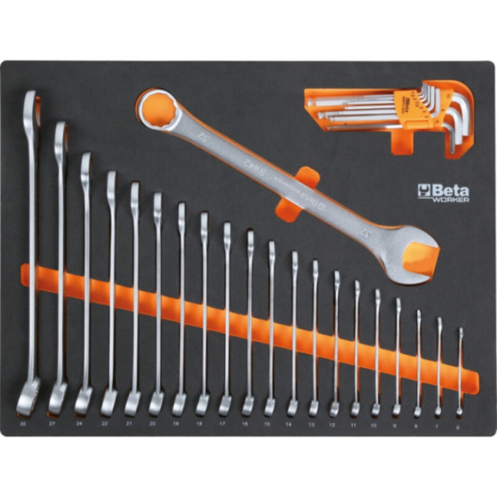 Combinaison d'ameublement d'atelier Beta TOOLS C45PRO 2.0 W avec 268 outils Beta Worker