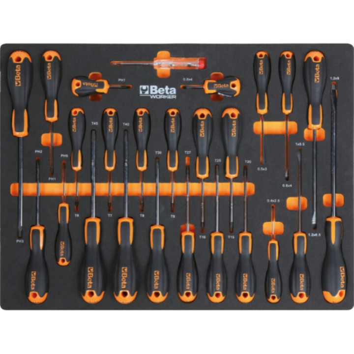 Combinaison d'ameublement d'atelier Beta TOOLS C45PRO 2.0 W avec 268 outils Beta Worker