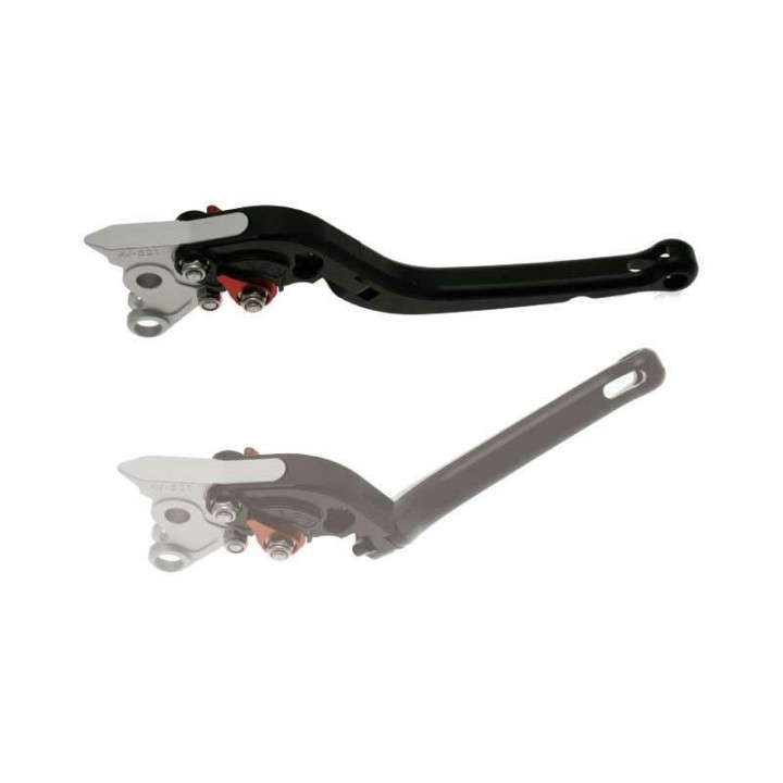 Levier gauche repliable Bihr aluminium anodisé noir A32-4005C-BLACK-FOLD