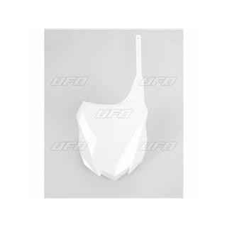 Plaque numéro frontale UFO blanc Kawasaki KX250F/450F