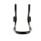 Béquille de stand avant Bihr Home Track fixe noir mat roues vert
