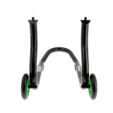 Béquille de stand avant Bihr Home Track fixe noir mat roues vert