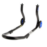Béquille de stand avant Bihr Home Track fixe noir mat roues bleu