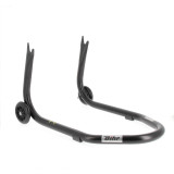Béquille de stand arrière Bihr Home Track fixe supports en "V" noir mat roues noir