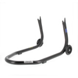 Béquille de stand arrière Bihr Home Track fixe supports en "V" noir mat roues noir