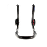 Béquille de stand avant Bihr Home Track fixe noir mat roues rouge