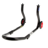 Béquille de stand avant Bihr Home Track fixe noir mat roues rouge