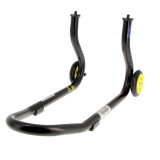 Béquille de stand avant Bihr Home Track fixe noir mat roues jaune