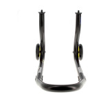 Béquille de stand avant Bihr Home Track fixe noir mat roues jaune