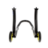 Béquille de stand avant Bihr Home Track fixe noir mat roues jaune