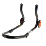 Béquille de stand avant Bihr Home Track fixe noir mat roues orange