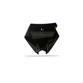Plaque numéro frontale Polisport noir KTM 1086643001