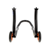 Béquille de stand avant Bihr Home Track fixe noir mat roues orange