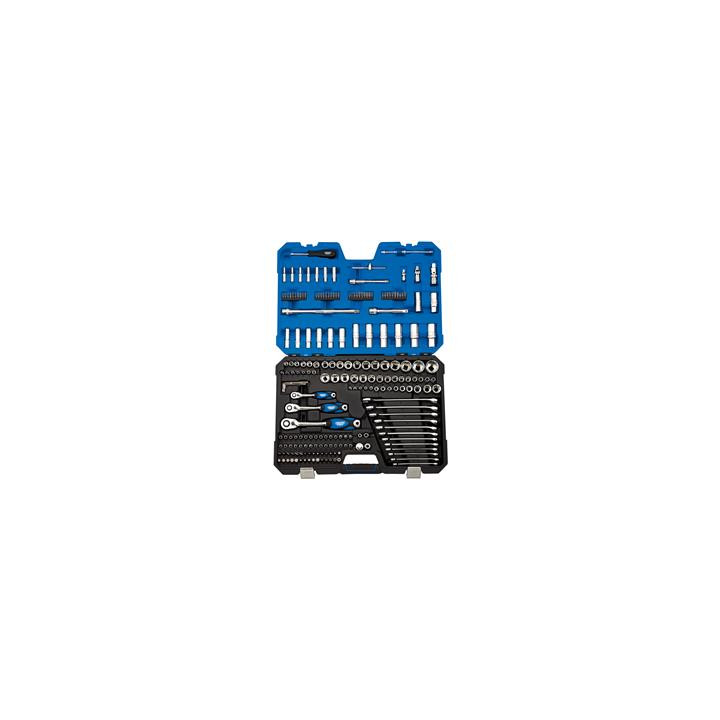 Coffret douilles & cliquet métrique 1/4’’, 3/8’’ et 1/2’’ Draper (214 pièces)