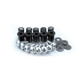 Kit vis + inserts + rondelles pour bulle Bihr Ø5mm alu