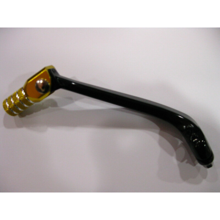 Sélecteur de vitesse Bihr aluminium forgé noir embout jaune Suzuki RM-Z250