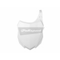 Plaque numéro frontale Polisport blanc Kawasaki kx250f/kx450f