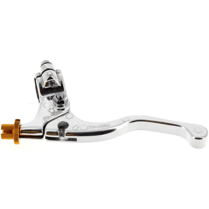 Levier de frein court + cocotte Bihr aluminium coulé poli universel