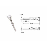 Cosse femelle série 090 SMTO Bihr Ø0,85mm²/1,25mm² - 50pcs 1101A0006