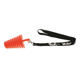 Bouchon de pot d'échappement 4 temps Bihr orange Ø33 à 61mm