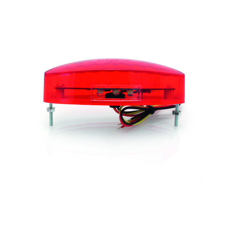 Feu arrière Bihr LED petit modèle rouge avec éclairage de plaque universel