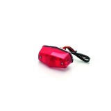 Feux arrière homologué Bihr Mini-Lucas chromé P21 - 5W/12V