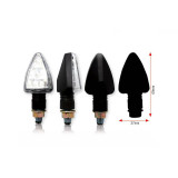 Clignotants Bihr Tri LED court noir universel | Oxmoto