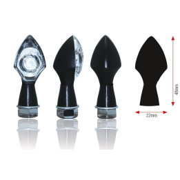 Clignotants Bihr Power LED noir | Oxmoto