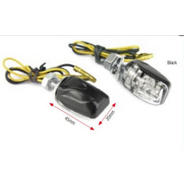 Clignotants Bihr Shell LED noir universels | Oxmoto