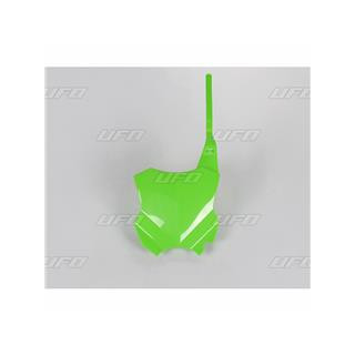 Plaque numéro frontale UFO vert Kawasaki KX450F | Oxmoto