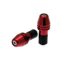 Embouts de guidon Bihr Rocket Ø18mm rouge | Oxmoto
