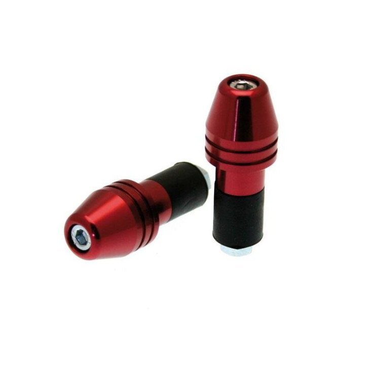 Embouts de guidon Bihr Rocket Ø18mm rouge | Oxmoto