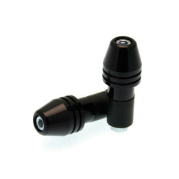 Embouts de guidon Bihr Rocket Ø18mm noir | Oxmoto