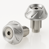 Embouts de guidon Bihr Next Ø14-17mm argent | Oxmoto