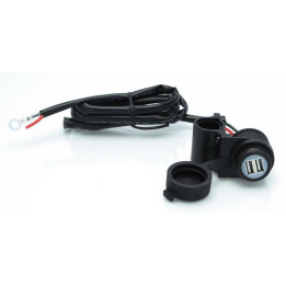 Prise USB Bihr avec fixation guidon 12V | Oxmoto