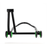 Béquille de stand monobras droite Bihr Home Track noir mat roues vert