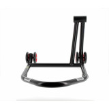 Béquille de stand monobras droite Bihr Home Track noir mat roues rouge