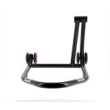 Béquille de stand monobras droite Bihr Home Track noir mat roues rose